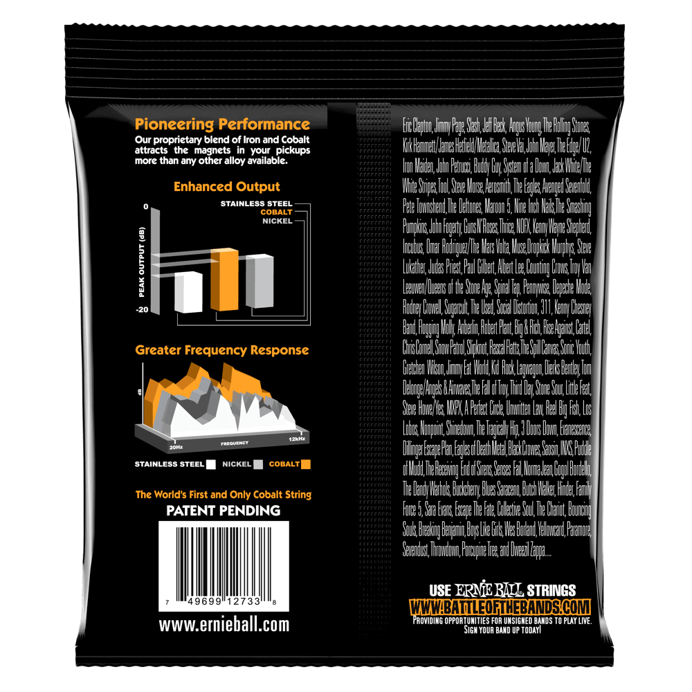 Ernie Ball Hybrid Slinky Cobalt Electric Bass Strings, 45-105 Gauge — view 2