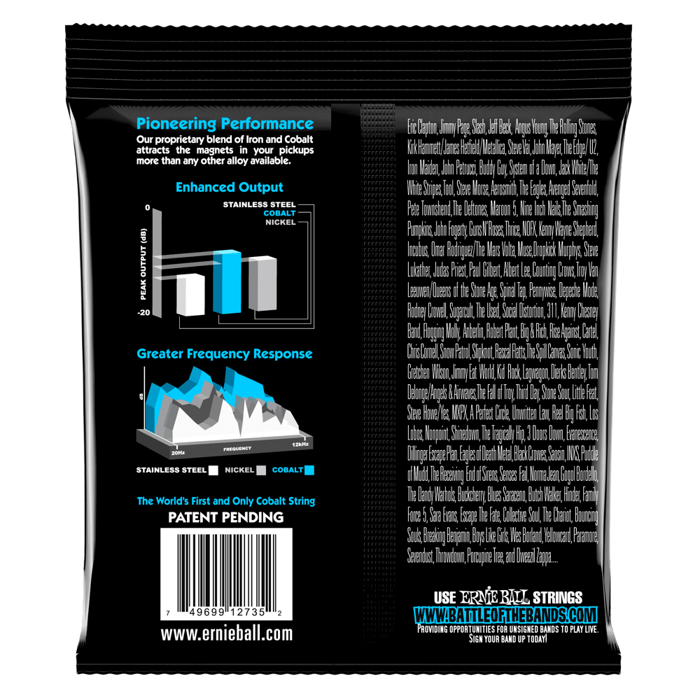 Ernie Ball Extra Slinky Cobalt Electric Bass String, 40-95 Gauge — view 2