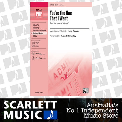 You're the One That I Want SATB Choral Sheet Music — view 2