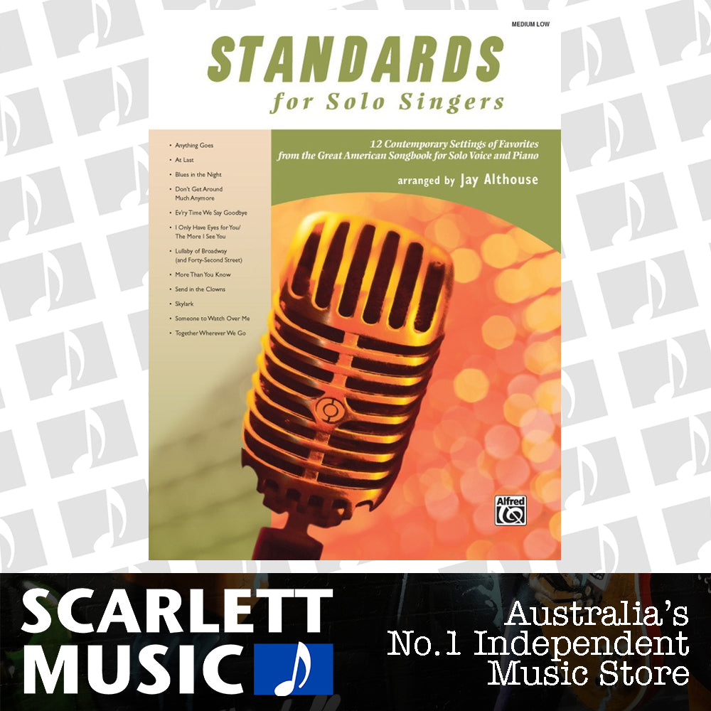 Standards for Solo Singers Medium Low Book — view 2