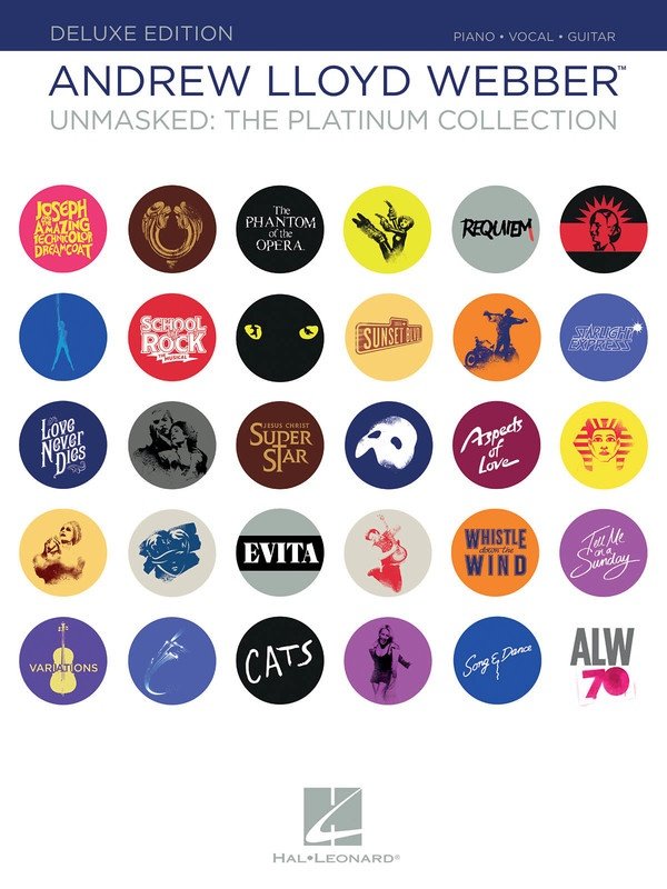 Lloyd Webber Unmasked — Platinum Collection Deluxe, Piano/Vocal/Guitar (Hal Leonard)