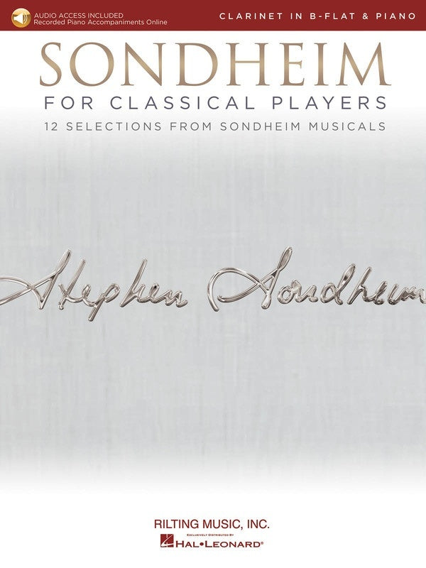 Sondheim For Classical Players Clarinet/Piano Book/Online Audio