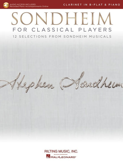 Sondheim For Classical Players Clarinet/Piano Book/Online Audio