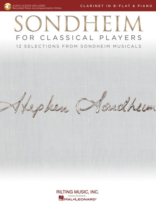 Sondheim For Classical Players Clarinet/Piano Book/Online Audio