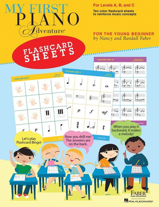My First Piano Adventure Flashcard Sheets (Faber Piano Adventures)