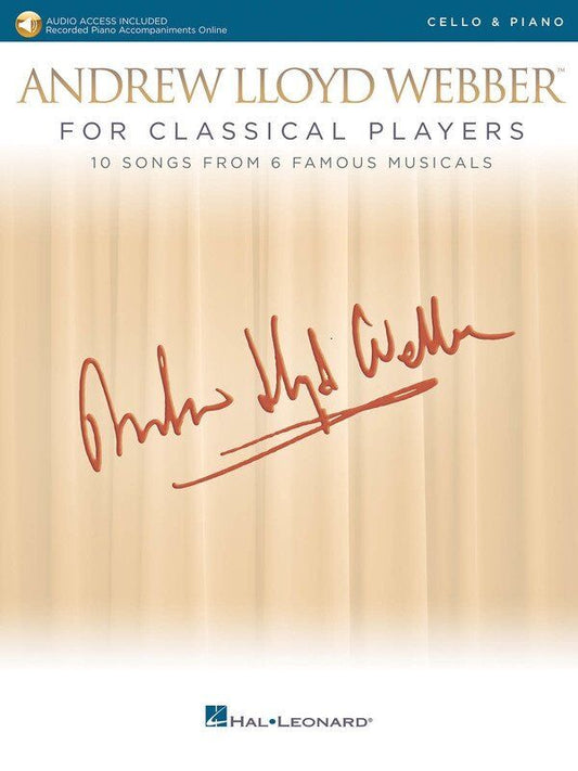 Andrew Lloyd Webber for Classical Players - Cello/Piano Accompaniment Music