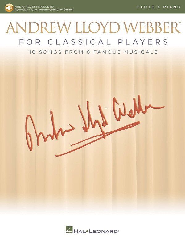 Andrew Lloyd Webber for Classical Players - Flute/Piano Book