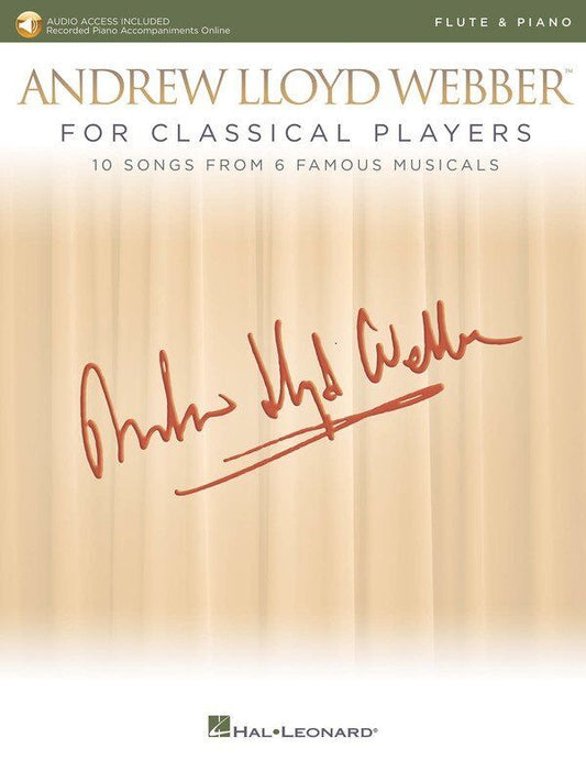 Andrew Lloyd Webber for Classical Players - Flute/Piano Book