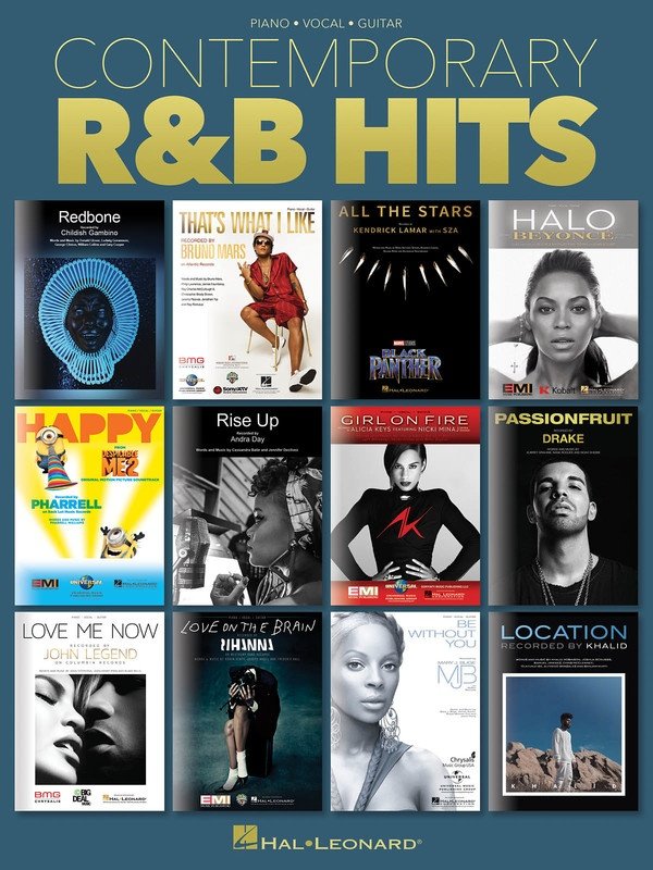 Contemporary R&B Hits — Piano/Vocal/Guitar (Hal Leonard)