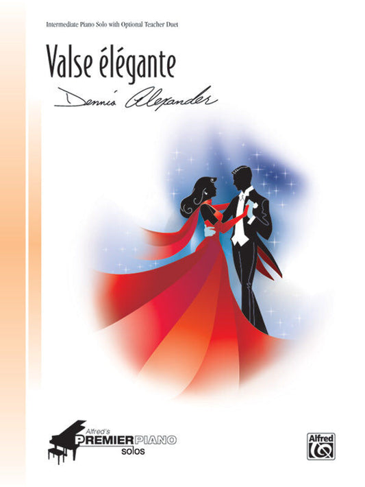 Valse Elegante Intermediate Piano Solo Sheet Music