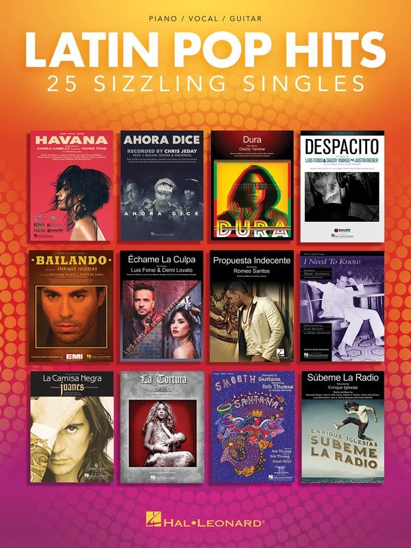 Latin Pop Hits — Piano/Vocal/Guitar (Hal Leonard)