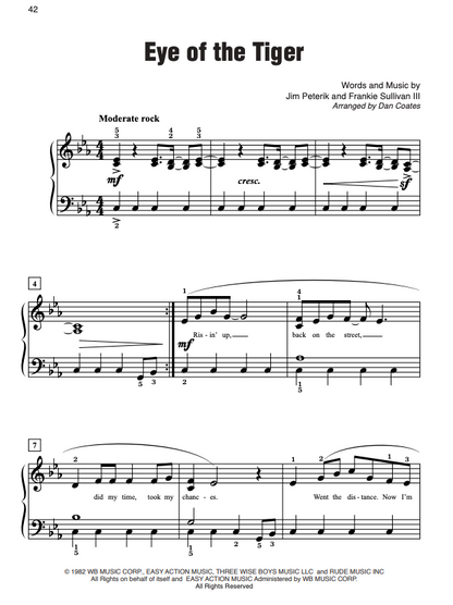 Simply Rock 80s Easy Piano Sheet Music Collection by Coates - Alfred — view 3