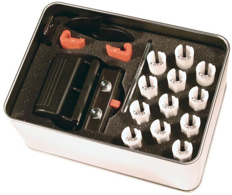 Wittner Violin Viola Peg Shaper Kit with Interchangeable Bushings and Blade — view 2