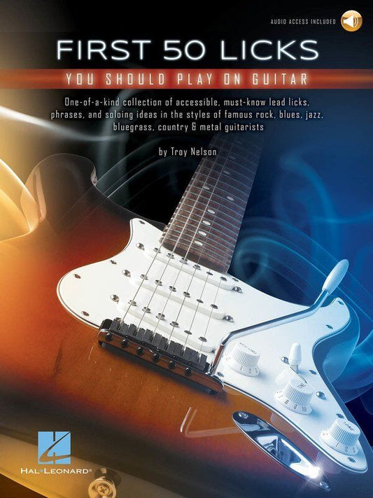 First 50 Licks You Should Play on Guitar Tab Book by Hal Leonard