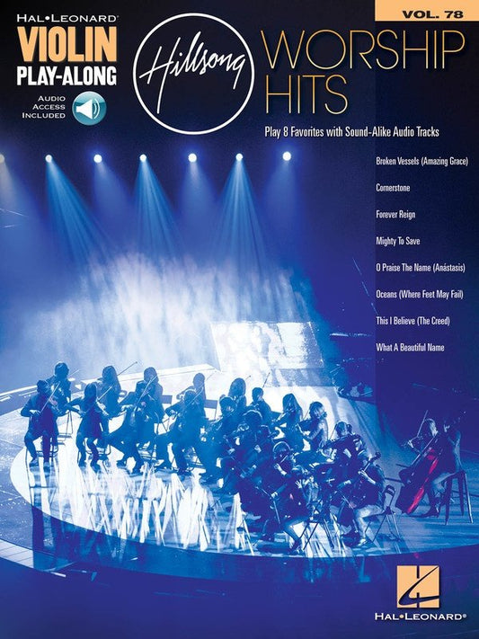 Hillsong Worship Hits — Violin Play-Along Vol. 78, Book/Online Audio (Hal Leonard)