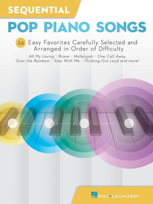 Sequential Pop Piano Songs - Easy Piano Songbook with Lyrics, 88 Pages, 24 Songs, Hal Leonard