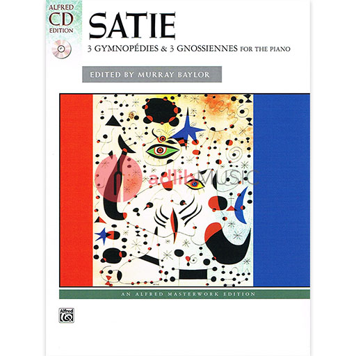 Satie: 3 Gymnopedies & 3 Gnossiennes Piano Sheet Music Book/CD
