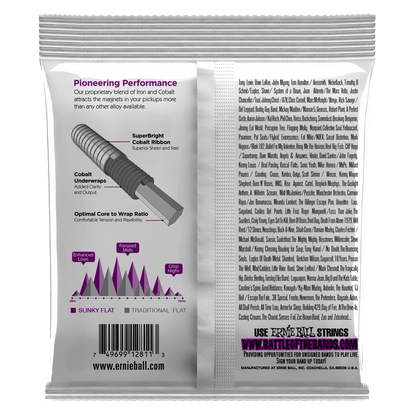 Ernie Ball Power Slinky Flatwound Bass Guitar Strings (55-110) — view 2