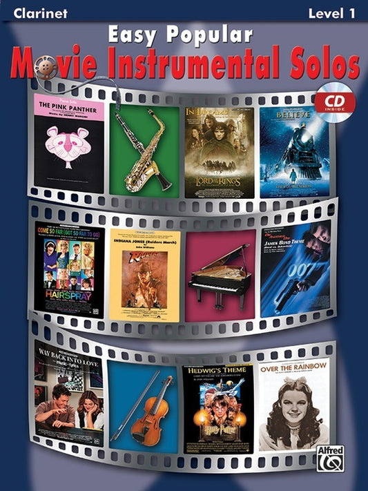 Easy Popular Movie Inst Solos Clarinet Book/CD