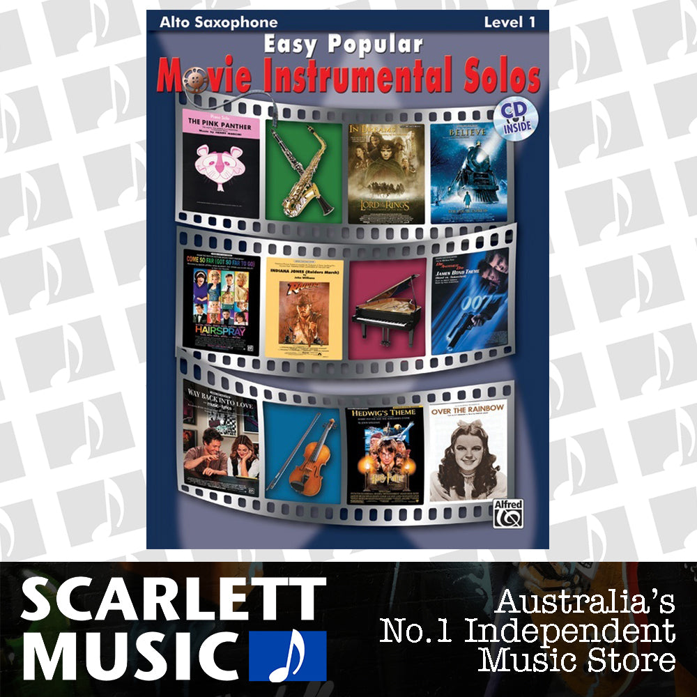 Easy Popular Movie Inst Solos Alto Sax Book/CD — view 2