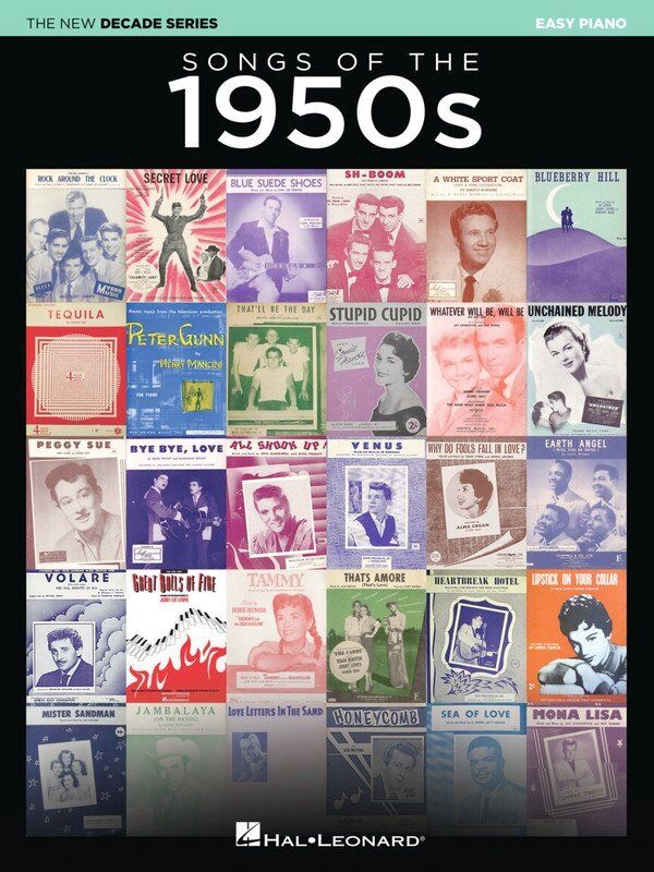 Songs of the 1950s Easy Piano Songbook - New Decade Series by Hal Leonard