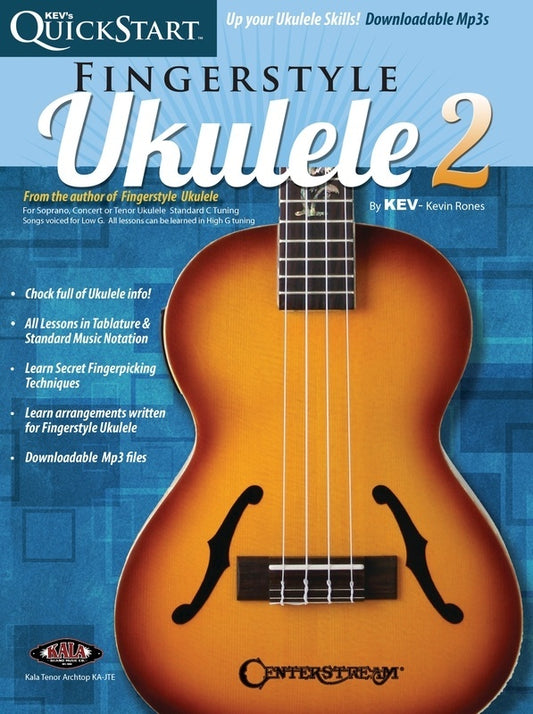 Kevs Quickstart For Fingerstyle Ukulele Vol 2 Book/Online Audio