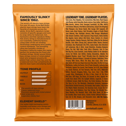 Ernie Ball Hybrid Slinky Nickel Wound Electric Bass Strings, 45-105 Gauge — view 2