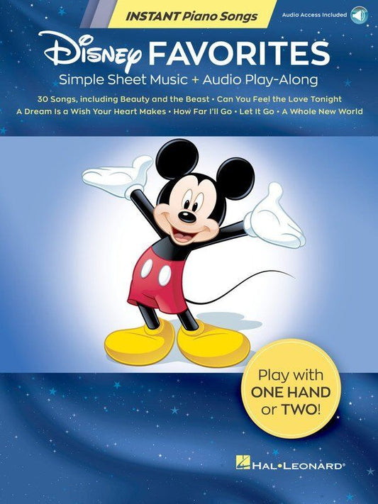 Disney Favorites Instant Piano Songs Book