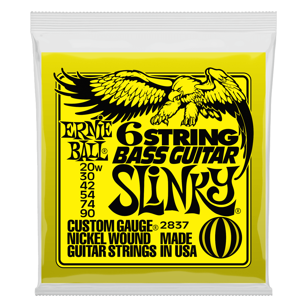 Ernie Ball Slinky W- Small Ball End 29 5-8 Scale Bass Guitar 6-String 20-90 Gauge