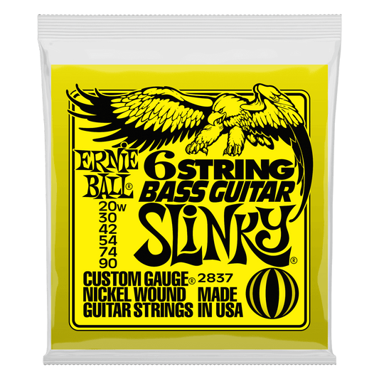 Ernie Ball Slinky W- Small Ball End 29 5-8 Scale Bass Guitar 6-String 20-90 Gauge