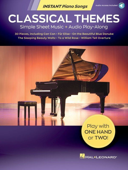 Classical Themes Instant Piano Songs Book by Hal Leonard
