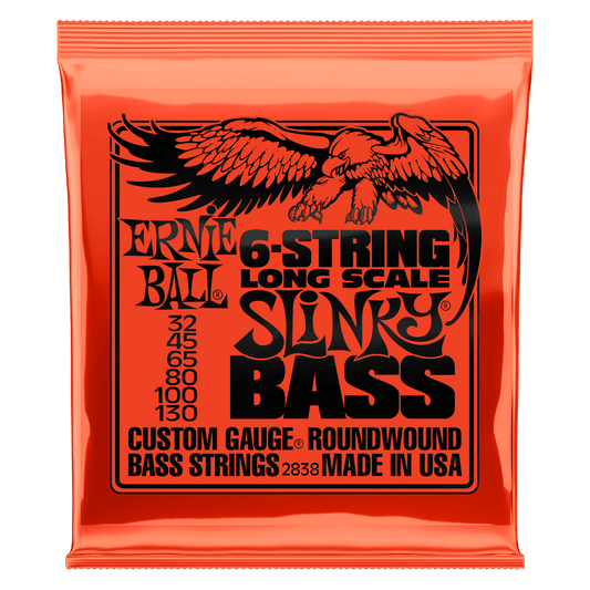 Ernie Ball 6 String Slinky Bass Strings (32-130)