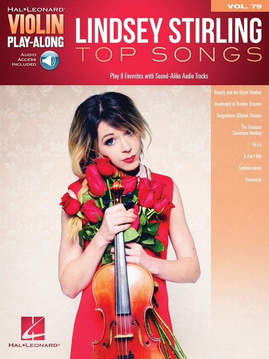 Lindsey Stirling Top Songs Violin Playalong V79 Book/Online Audio