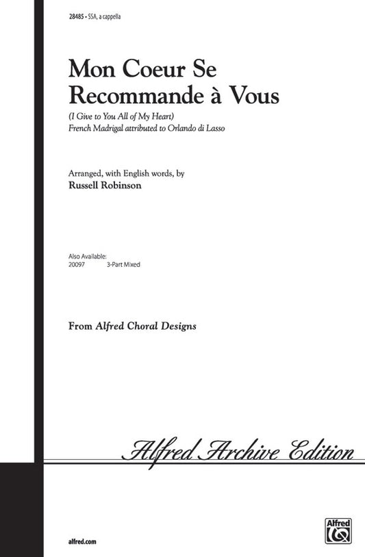 Mon Coeur Se Recommande À Vous SSA