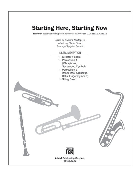 Starting Here Starting Now SoundPax Choral Sheet Music