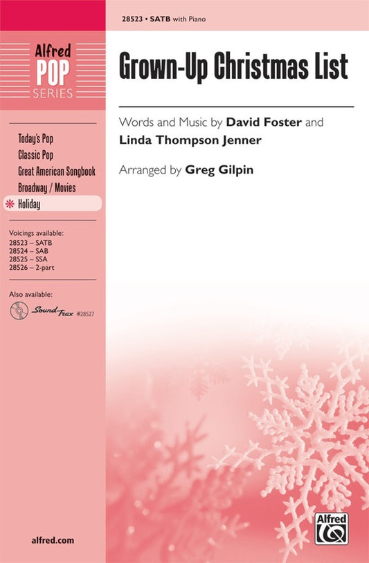 Grownup Christmas List SATB