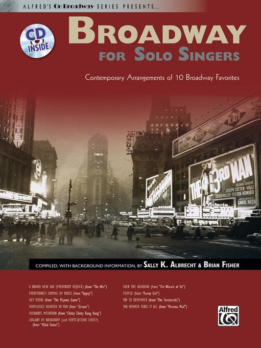 Broadway For Solo Singers Book/CD
