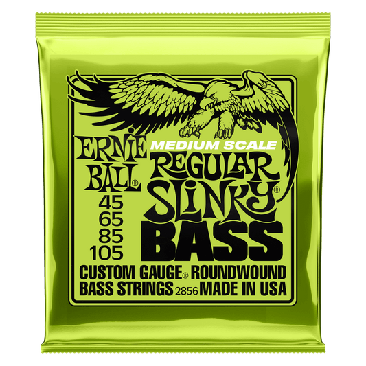 Ernie Ball Regular Slinky Nickel Wound Medium Scale Bass Strings - 45-105 Gauge