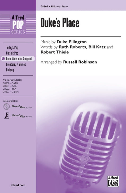 Dukes Place SSA/Piano