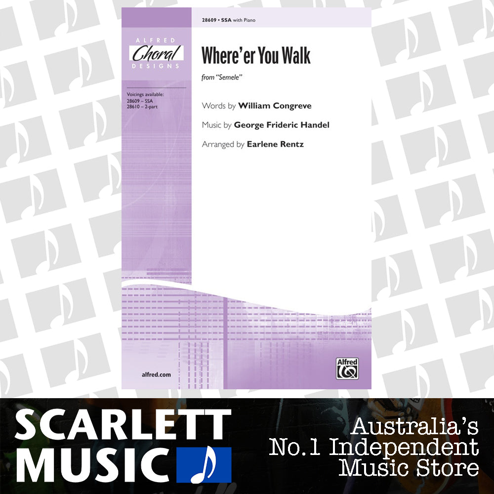 Where Er You Walk (From Semele) SSA Choral Sheet Music — view 2