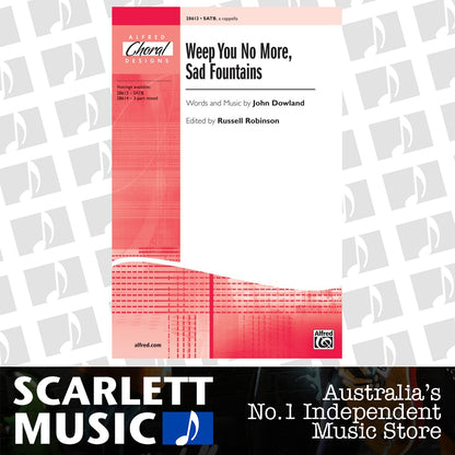 Weep You No More Sad Fountains SATB Choral Sheet Music — view 2