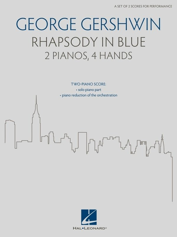 Gershwin - Rhapsody In Blue 2P4H 2 Piano Score (Hal Leonard)