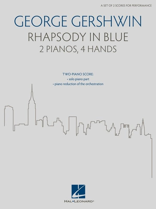 Gershwin - Rhapsody In Blue 2P4H 2 Piano Score (Hal Leonard)