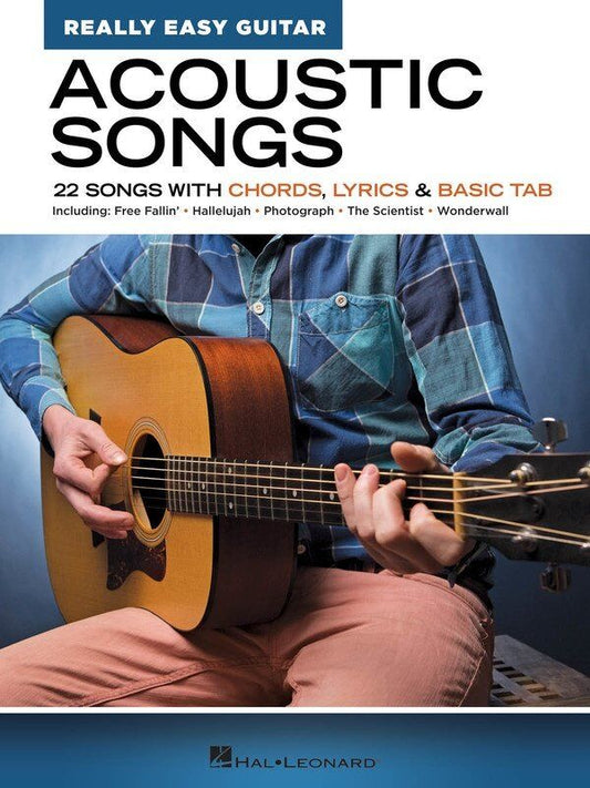 Acoustic Songs - Really Easy Guitar Songbook with Chords, Lyrics & TAB, 48 Pages, Hal Leonard