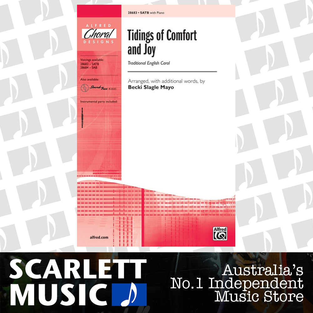 Tidings of Comfort and Joy SATB Choral Sheet Music — view 2