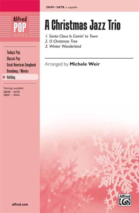 A Christmas Jazz Trio for SATB Choral Sheet Music