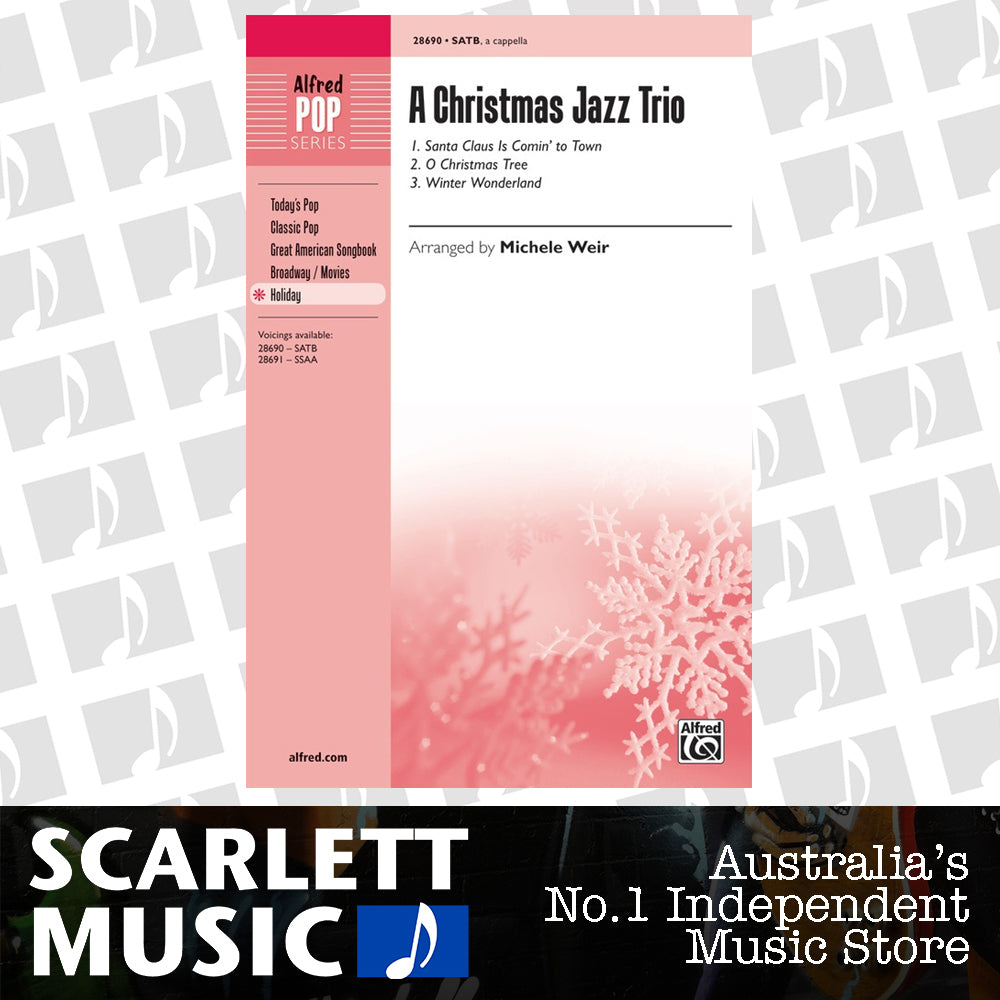 A Christmas Jazz Trio for SATB Choral Sheet Music — view 2