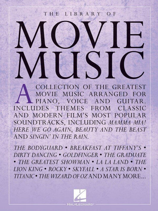 The Library of Movie Music PVG Songbook for Piano, Voice, and Guitar - 280 Pages, Hal Leonard