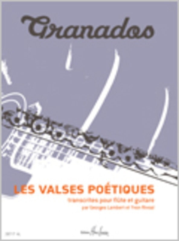 Valses Poeticos Arr Lambert Rivoal Flute Guitar (Softcover Book)