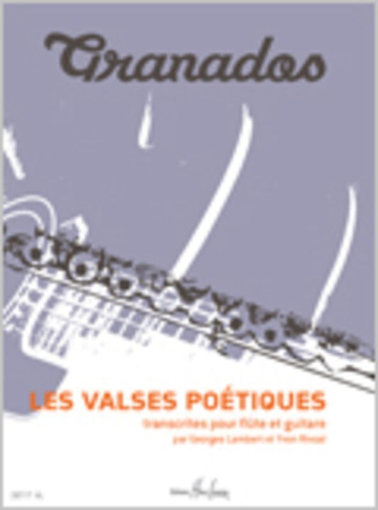 Valses Poeticos Arr Lambert Rivoal Flute Guitar (Softcover Book)